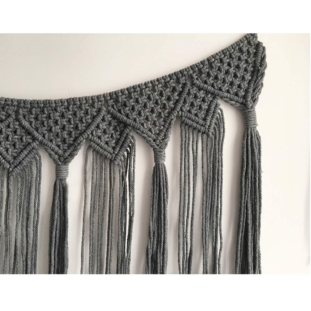 Smoke Charcoal Macrame Bunting/Banner🕸 Halloween - Picture 2 of 4